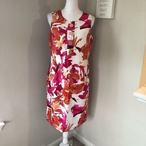 Calvin Klein Multicolor Abstract Shift Dress